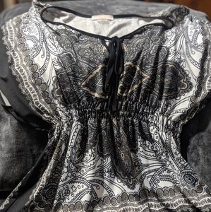 Claudia Richard synched-waist blouse